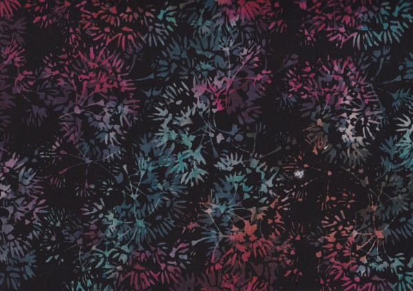Batik Schwarz-Multi