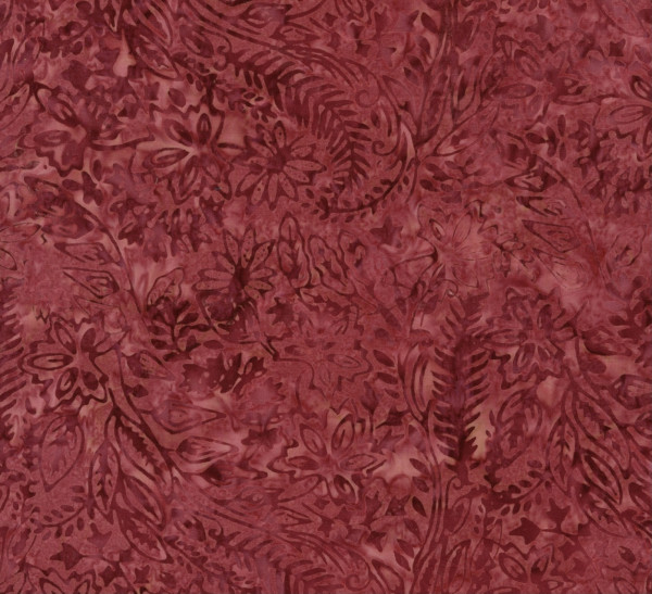 Batik Tonga in Rot-Braun gemuster