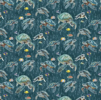Schildkröten Teal/ Under the sea Schildkröten Teal/ Under the sea