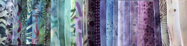 Batik-Streifen Päckchen Veilchen