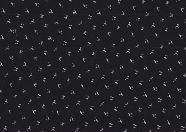 Domino Duo Black Spots/ Reststück 44 x 110 cm