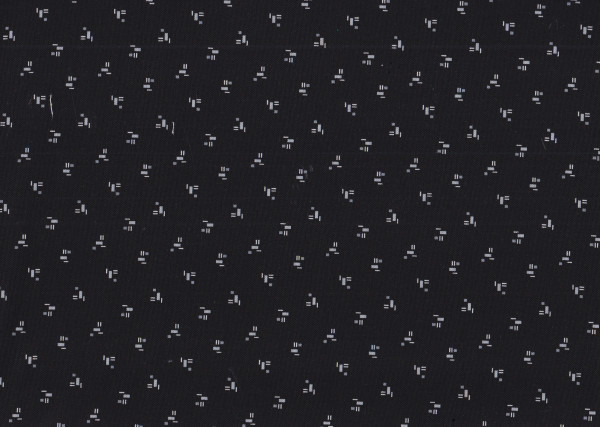 Domino Duo Black Spots/ Reststück 44 x 110 cm