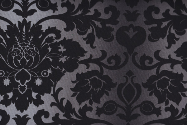 Damask Black/ Nur noch 2 m vorhanden