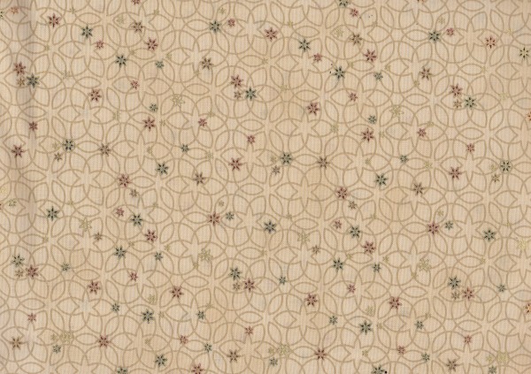 Christmas Wonder Beige mit farbigen Sternen