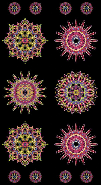 Needelstars-Mandalas