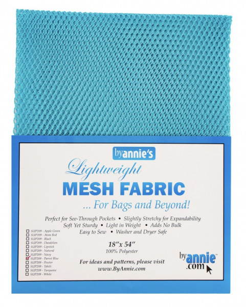 Mesh-Netzstoff in Parrot Blue