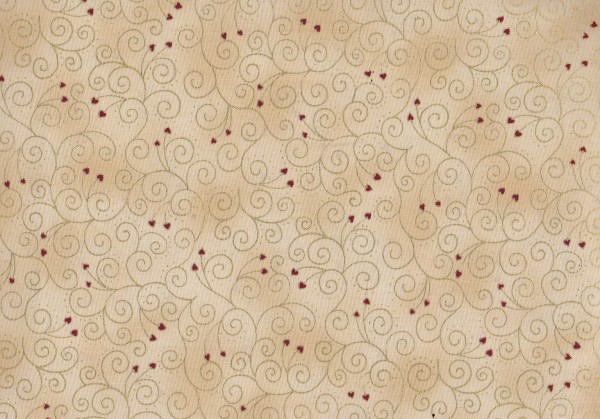 Christmas Wonder Beige mit Ranken in Golddruck