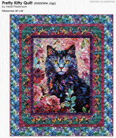 Katzenpanel, Katzenstoff, Decke mit Katze Gigi Katzenpanel, Katzenstoff, Decke mit Katze Gigi