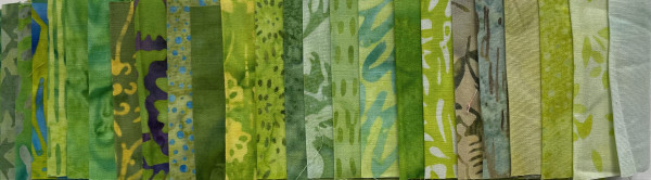 Batik Streifen Päckchen Green Pepper/ neu