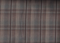 Gewebter Stoff Braun mit Karo-Blau Gewebter Stoff Braun mit Karo-Blau