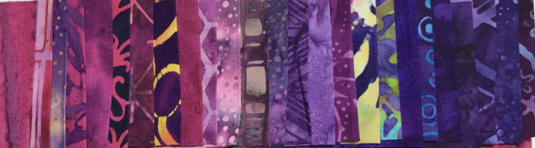 Streifen Päckchen Batik Purple