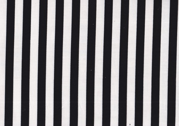 Half Inch Stripe Black-White