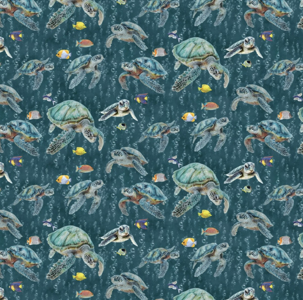 Schildkröten Teal/ Under the sea