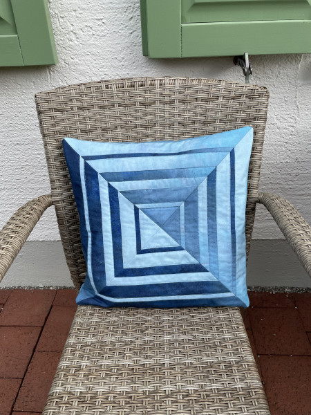Materialpackung für zwei Kissen Ombre / Ocean