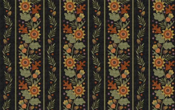 Woolies Flannel Border Autumn Harvest