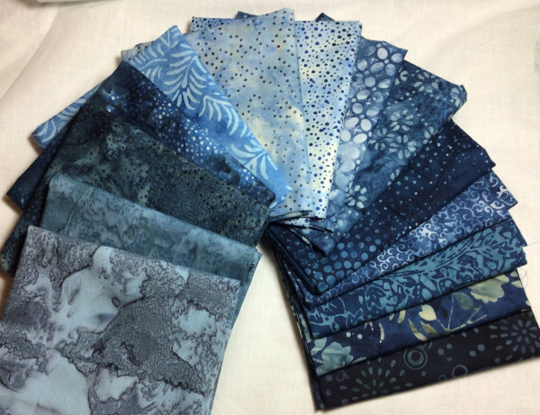 FQ Päckchen Batik Tiefsee