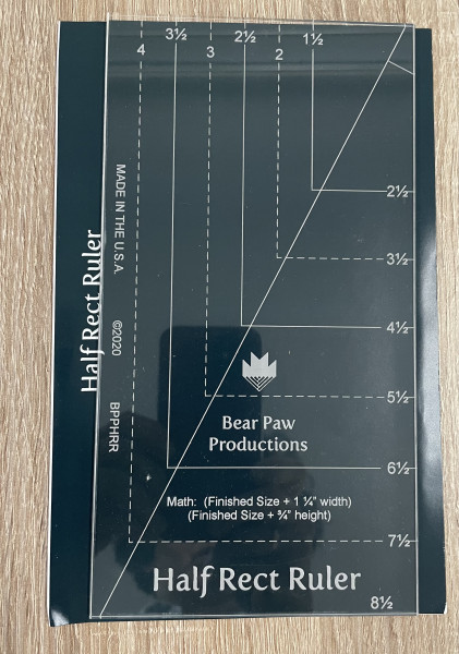 Half Rect Ruler/ Halbe Dreieck in Rechteck/ Bis 4,5 x 8,5 inch