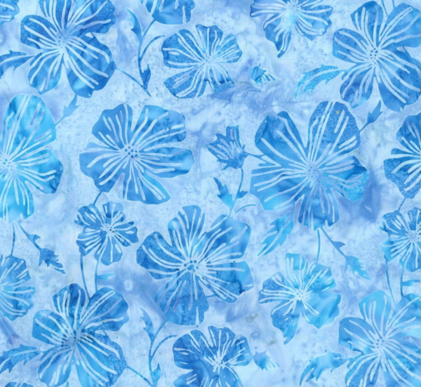 Blauer Batikstoff; Bali Batik