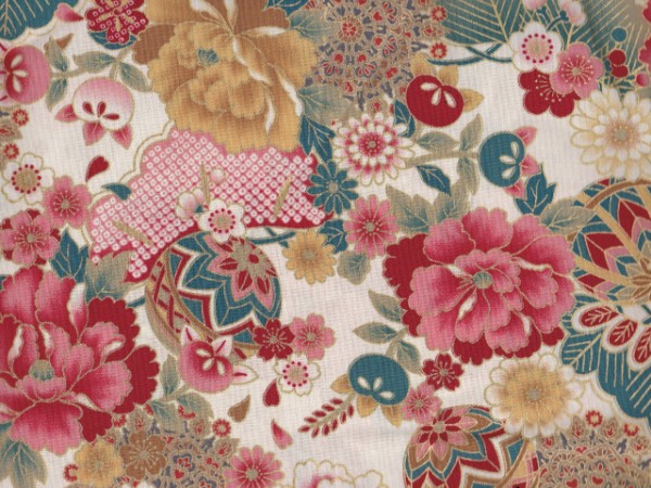 Japan Flowers-creme
