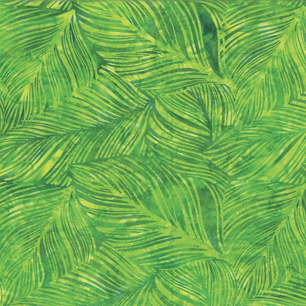 Batik Blattadern Grün