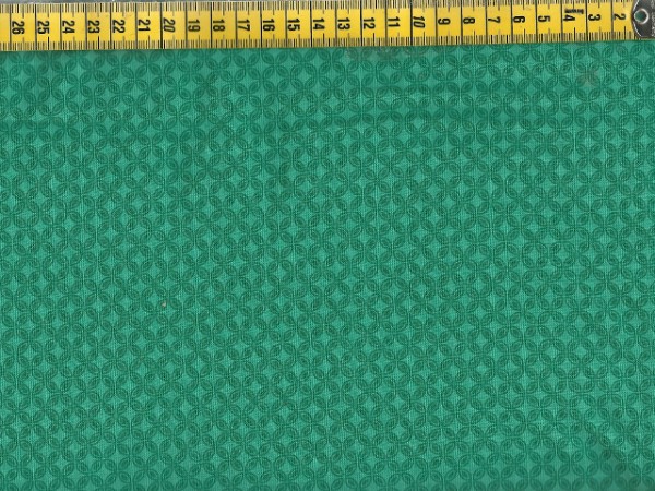 Teal Tiny Tiles/ RESTSTÜCK 40 X 110 CM
