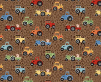 Stoff mit Traktoren, Kinderstoffe mit Bauernhofmotiven. Stoff mit Traktoren, Kinderstoffe mit Bauernhofmotiven.