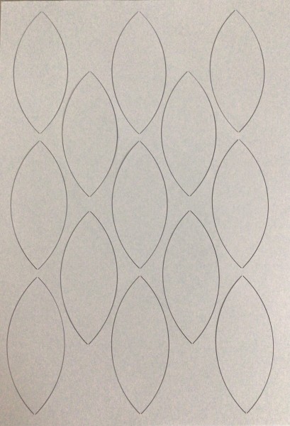 Papier-Schablone Orange Peel