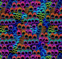 Stoff mit Pfaufeder Motiv, Digitaldruck Stoff mit Pfaufeder Motiv, Digitaldruck