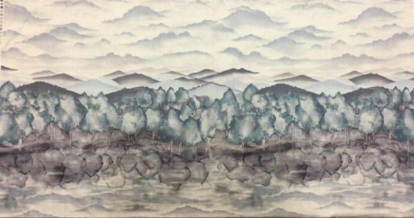 Malerische Landschaft-Grau
