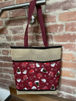 Tasche aus Vinylmesh " Kaffeeklatsch" Tasche aus Vinylmesh " Kaffeeklatsch"