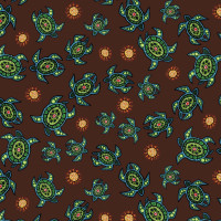 Stoff mit Schildkröten Stoff mit Schildkröten