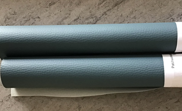 Kunstleder Blaugrau/ Rolle 50 x 70 cm